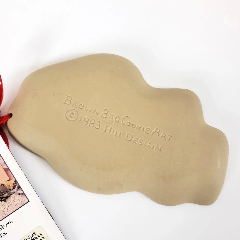 NEW!! 1983 Vtg Brown Bag Cookie Art St. Nicholas Cookie Craft Mold Santa Claus